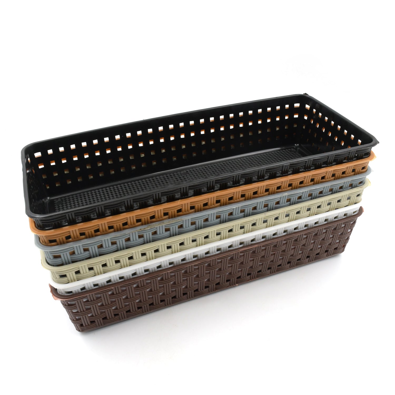 8787 Plastic Multipurpose Desk Organizer Tray Office Drawer Dividers Storage Bins for Kitchen, Bathroom, Office, Makeup, Bedroom Dresser, Craft Basket Rack Multicolour (6 Pcs Set) 8787 Plastic Multipurpose Desk Organizer Tray Office Drawer Dividers Storage Bins for Kitchen, Bathroom, Office, Makeup, Bedroom Dresser, Craft Basket Rack Multicolour (6 Pcs Set)